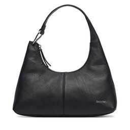 Calvin Klein Handtasche Calvin Klein Slouchy Leather Shoulder Bag LV04F3657G Schwarz