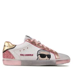 

Снікерcи KARL LAGERFELD KL60136G White Textured Lthr w/Pink, Білий