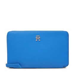 Tommy Hilfiger Große Damen Geldbörse Tommy Hilfiger Th Travel Travel Wallet AW0AW14811 Blau