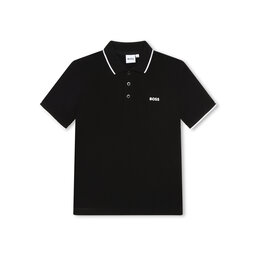 BOSS Boss Поло J25P26 D Чорний Regular Fit
