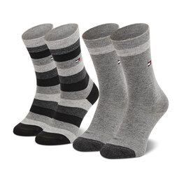 Tommy Hilfiger Vaikiškų ilgų kojinių komplektas (2 poros) Tommy Hilfiger 354009001 Black 200