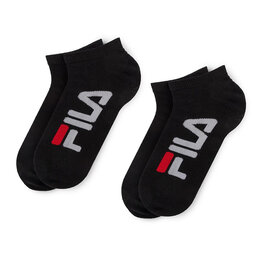 Fila Set di 2 paia di calzini corti unisex Fila Calza Invisibile F9199 Black 200