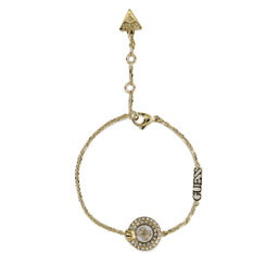 

Браслет Guess JUBB04 053JW YELLOW GOLD/WHITE, Золотий
