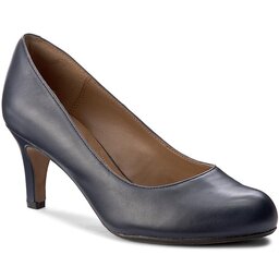 Clarks Обувки Clarks Arista Abe 261291174 Navy Leather