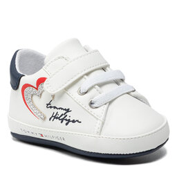 Tommy Hilfiger Sneakers Tommy Hilfiger Lace Up Velcro Shoe T0A4-32114-1350 White/Blue X336