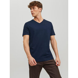 Jack&Jones Jack&Jones Marškinėliai Basic 12156102 Tamsiai mėlyna Standard Fit