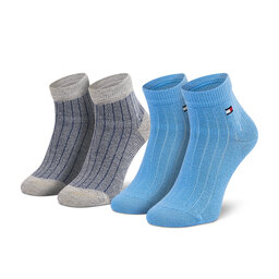 Tommy Hilfiger Комплект 2 чифта дълги чорапи детски Tommy Hilfiger 701210507 Blue Combo 003