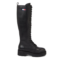 

Чоботи Tommy Jeans Tjw Urban Long Shaft Lace Up EN0EN02300 Black BDS, Чорний