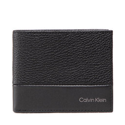 Calvin Klein Portofel Mic pentru Bărbați Calvin Klein Subtle Mix Bifold 6Cc W/Bill K50K509182 Negru
