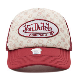 

Бейсболка Von Dutch Tampa 7030170 Camel Aop/Red, Червоний