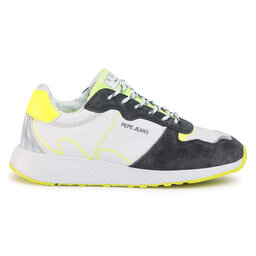

Снікерcи Pepe Jeans Koko Tech PLS30997 Neon Yellow 044, Білий