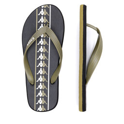 Kappa Flip flop Kappa 371G1LW Green Military - Black - White Colorat