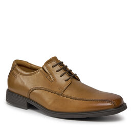 Clarks Halbschuhe Clarks Tilden Walk 261300957 Dark Tan Leather