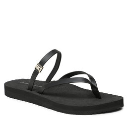 Tommy Hilfiger Tåsandaler Tommy Hilfiger Th Monogram Strap Sandal FW0FW07146 Black BDS