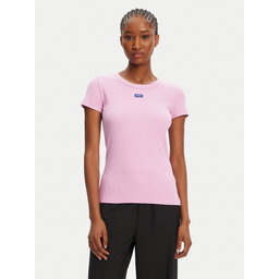 HUGO HUGO Marškinėliai Easy 50523924 Rožinė Slim Fit
