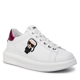 KARL LAGERFELD Tenisice KARL LAGERFELD KL62530 White Lthr W/Pink