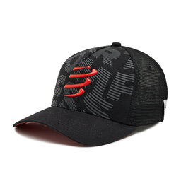 Compressport Czapka z daszkiem Compressport Trucker Cap CU00008B_990 Black