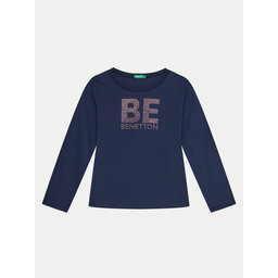 United Colors Of Benetton United Colors Of Benetton Póló 3I1XC10JS Sötétkék Regular Fit