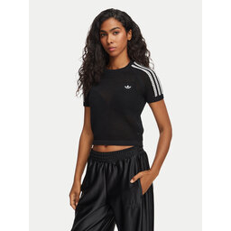 adidas adidas Футболка Knitted Crochet Tee KC6481 Чорний Regular Fit
