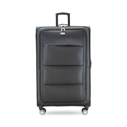 Semi Line Μεγάλη Υφασμάτινη Βαλίτσα Semi Line T5518-7 Μαύρο