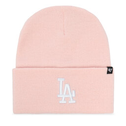 47 Brand Шапкa 47 Brand Mlb Los Angeles Dodgers Haymaker 47 Cuff Knit B-HYMKR12ACE-PK Рожевий