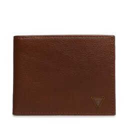 Guess Μεγάλο Πορτοφόλι Ανδρικό Guess Scala Slg SMSCLA LEA27 BRO
