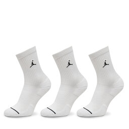 Nike Комплект 3 чифта дълги чорапи дамски Nike DX9632 Бял