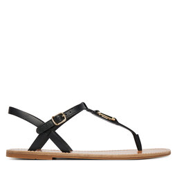 Tommy Hilfiger Sandalen Tommy Hilfiger Leather Thong Sandal FW0FW09127 Schwarz