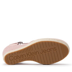 

Еспадрильї Calvin Klein Jeans Wedge Sandal Close Toe Co YW0YW00569 Pale Conch Shell TFT, Рожевий