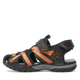 Geox Sandali Geox J Borealis Boy J920RB0ME14C0038 D Black/Orange