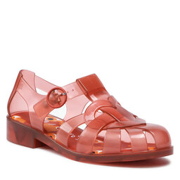 Melissa Sandalen Melissa Heart Sandal + Capetos 33592 Brown Transp AD608