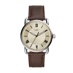 Fossil Ρολόι Fossil Copeland FS5663 Brwon/Silver