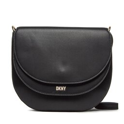 DKNY Geantă DKNY Gramercy Md Flap Cbo R33ECY38 Blk/Gold BGD