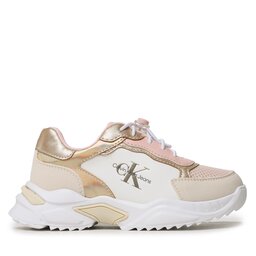 

Снікерcи Calvin Klein Jeans Low Cut Lace-Up Sneaker V3A9-80488-1597 Beige/Nude/White Y721, Бежевий