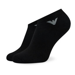 

Набір 2 пар низьких чоловічих шкарпеток Emporio Armani 306208 3R378 00020 Nero, Чорний
