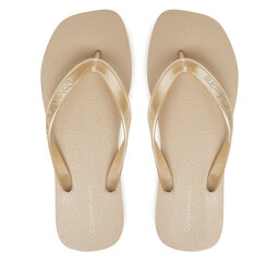 Calvin Klein Jeans Flip-flops Calvin Klein Jeans Thong+ Tpu Metallic YW0YW01720 Bézs