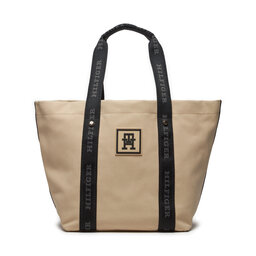Tommy Hilfiger Sac à main Tommy Hilfiger Th Sport Luxe Tote AW0AW15732 White Clay AES