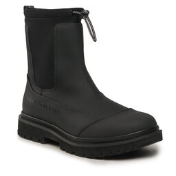 Calvin Klein Jeans Stiefeletten Calvin Klein Jeans Chunky Combat Chelsea Boot Rub YW0YW01065 Triple Black BEH