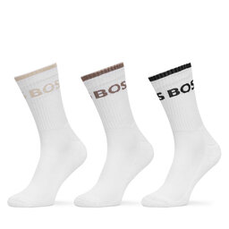 BOSS Набір 6 пар високих чоловічих шкарпеток BOSS 50510168 Білий