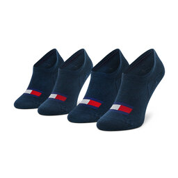Tommy Hilfiger 2 pares de calcetines tobilleros para hombre Tommy Hilfiger 701219137 Navy 002