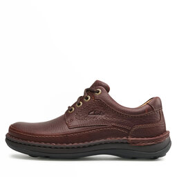 

Туфлі Clarks Nature Three 203390057 Mahogany Leather, Коричневий