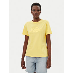 HUGO HUGO Футболка Damacia_4 50539101 Жовтий Regular Fit