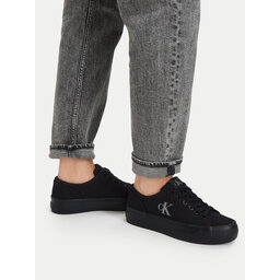 Calvin Klein Sneakers Calvin Klein Vulc Flatform Low Canvas Mg YW0YW01763 Schwarz