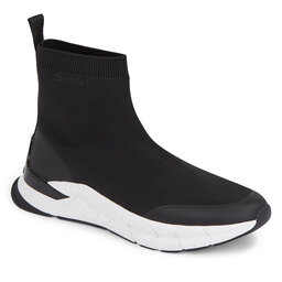 Calvin Klein Sneakersy Calvin Klein Sockboot Runner HM0HM01241 Black/Bright White BEH