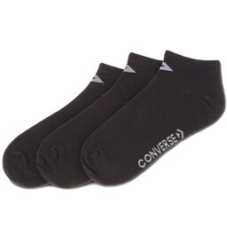 Converse Комплект 3 чифта къси чорапи унисекс Converse E747B-3010 Черен