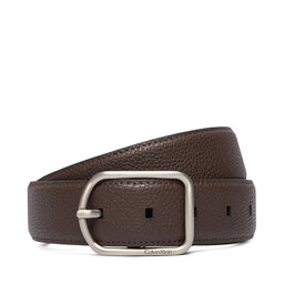 Calvin Klein Ζώνη Ανδρική Calvin Klein Round Buckle 35Mm LV04D7024G Καφέ