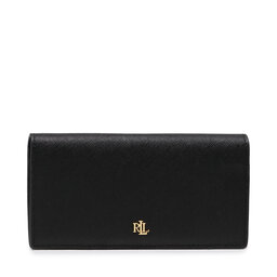 LAUREN RALPH LAUREN Didelė Moteriška Piniginė Lauren Ralph Lauren Slim Wallet Wlt Med 432802917009 Juoda