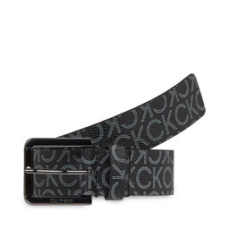 Calvin Klein Cinturón para hombre Calvin Klein Inlay Bar Mono K50K510929 Black Classic Mono 01H