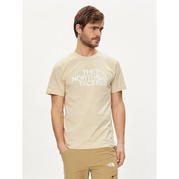 The North Face The North Face Majica Woodcut Dome NF0A87NX Bež Regular Fit