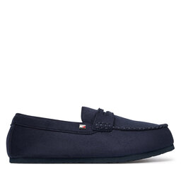 Tommy Hilfiger Hausschuhe Tommy Hilfiger Hilfiger Driver House Shoe FM0FM06012 Dunkelblau
